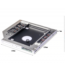 Caddy bay Sata dày thay thế ổ DVD gắn thêm ổ cứng thứ 2 cho Laptop